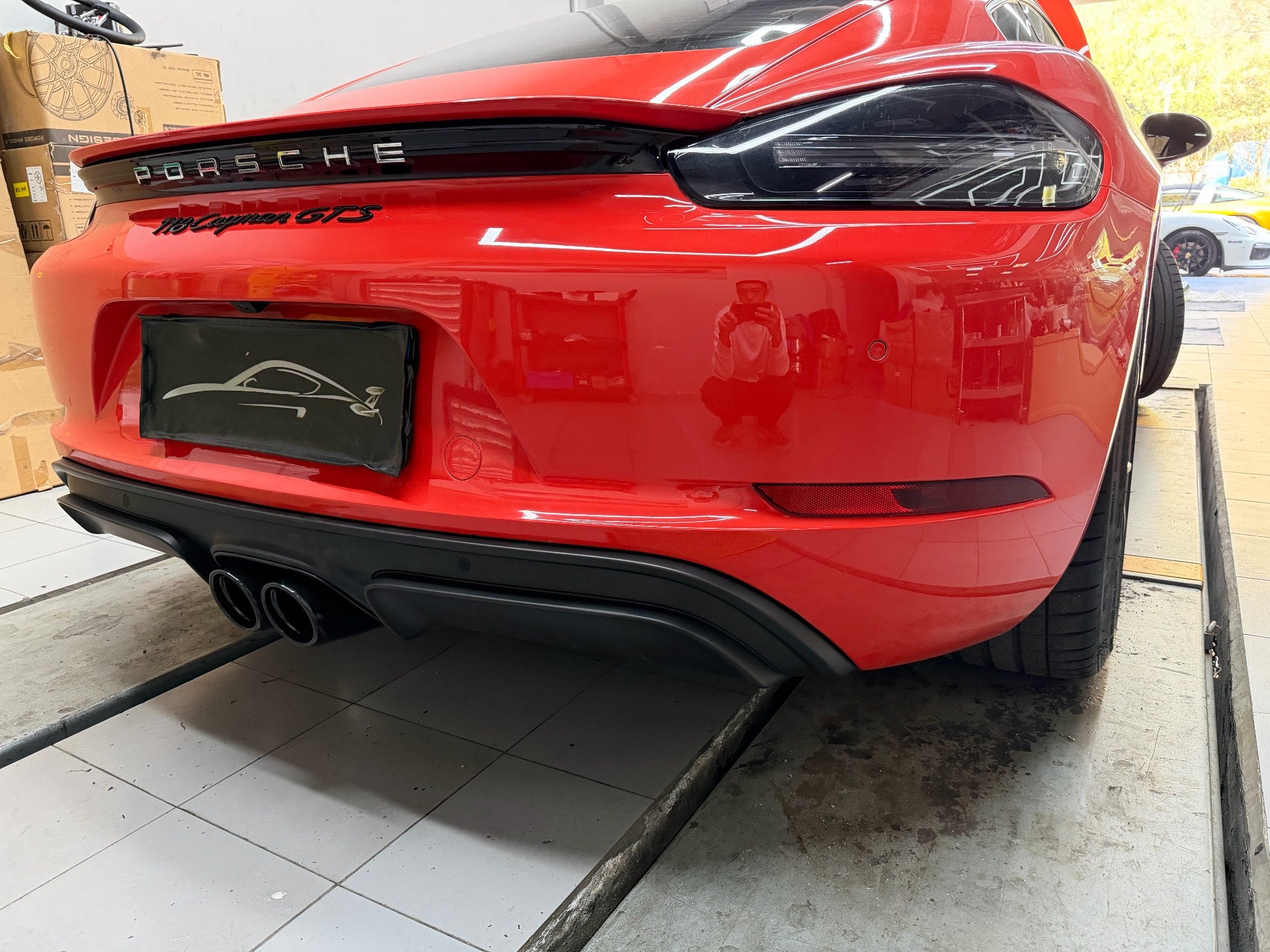Porsche 718 Cayman/Boxster (982) OEM LED Matrix Headlight Assemblies + Smoked Taillights (2016–2021) w/ Harness image 5