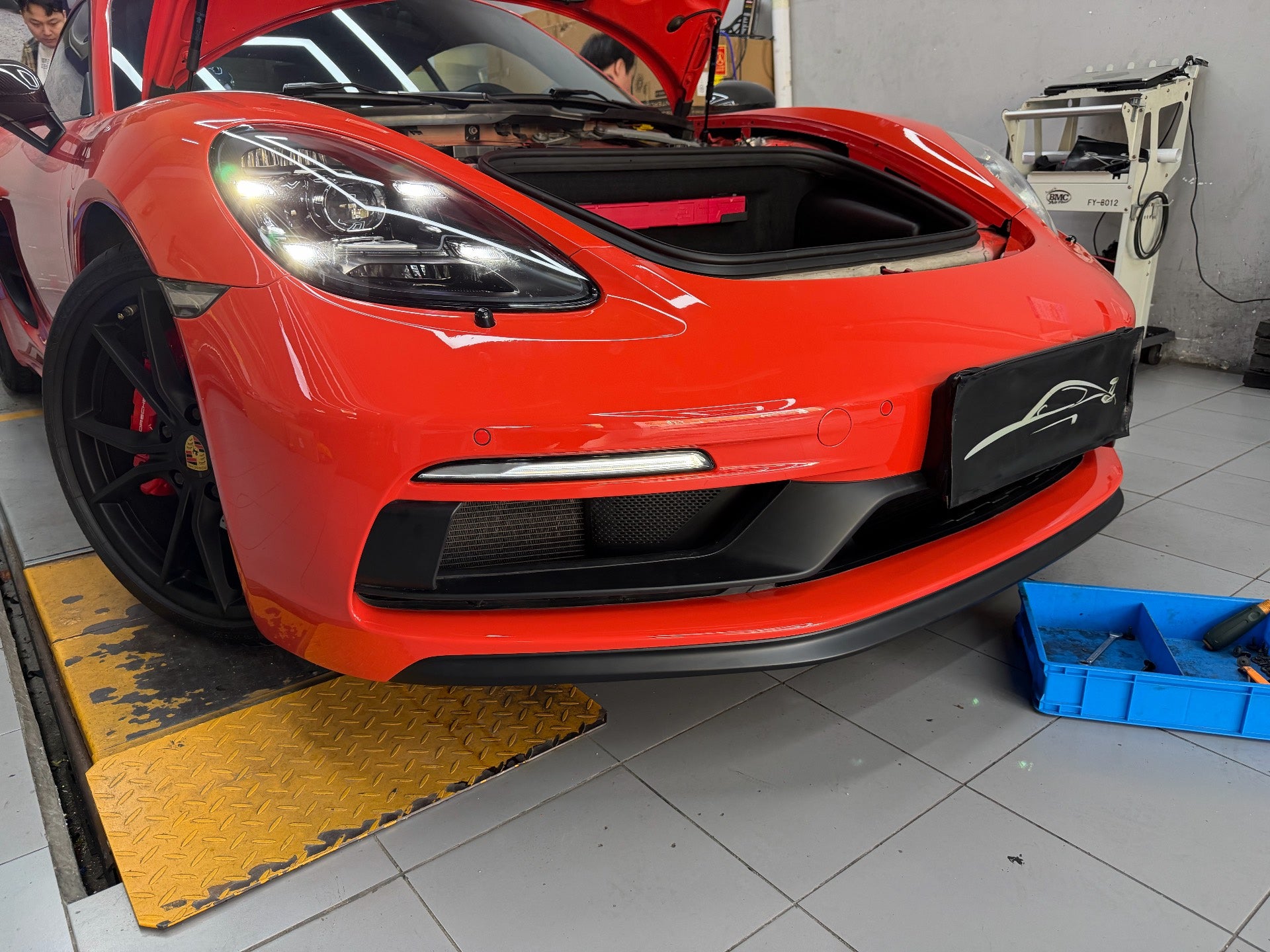 Porsche 718 Cayman/Boxster (982) OEM LED Matrix Headlight Assemblies + Smoked Taillights (2016–2021) w/ Harness image 4