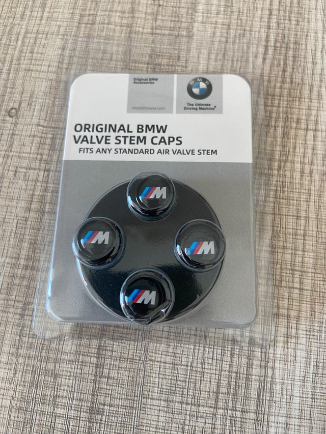 BMW M Logo Tire Valve Stem Caps (Metal) image 1